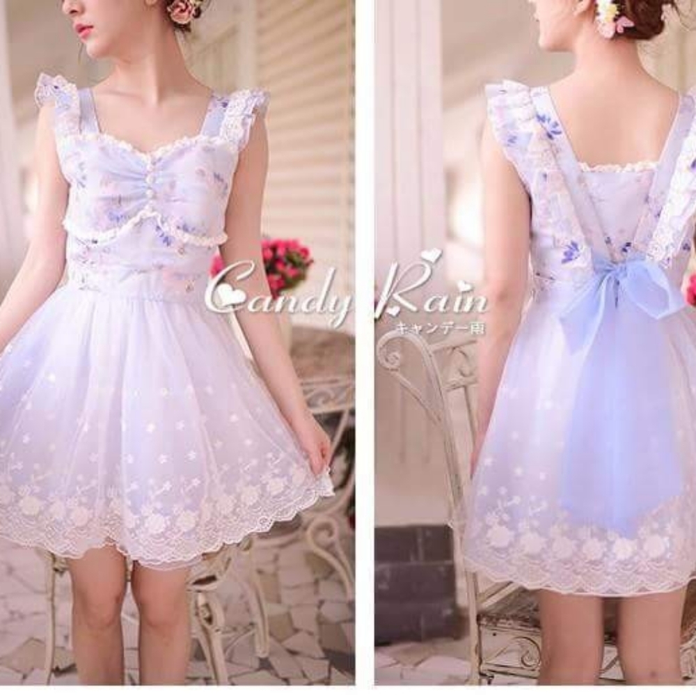Light Blue Lace Dress